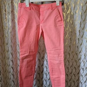 Pink khaki crop pants